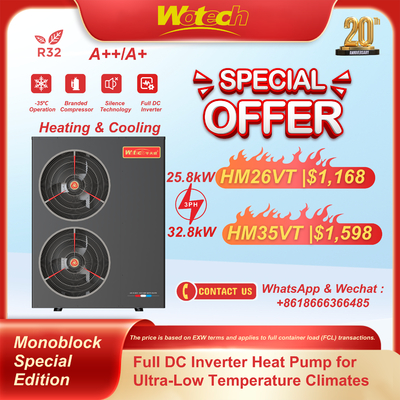 Купить R32 Моноблок Специальное издание Тепловой насос для сверхнизкотемпературного отопления зимой Производство в сети